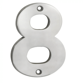 Eurospec Satin S.Steel Door Number - 8