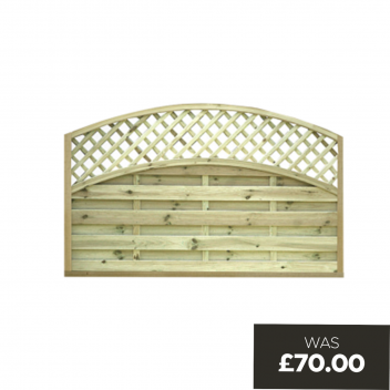 Clifton Fence Panel - 1.8 x 1.2m (6 x 4\') Green