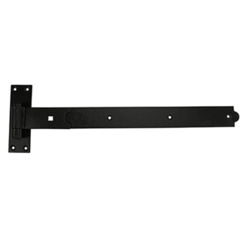 Timco Straight Band Hook Plate Black - 600mm (2pcs)